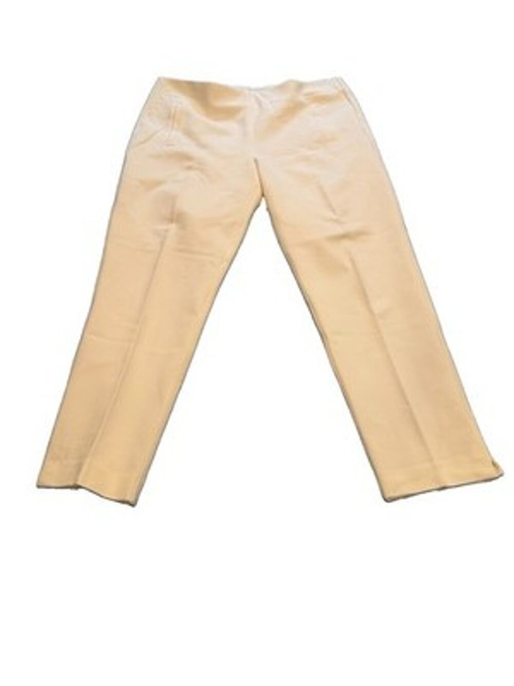 Chico's So Slimming Juliet Ponte Pants Ivory Cream Pull-On Tummy Control 2.5 XL